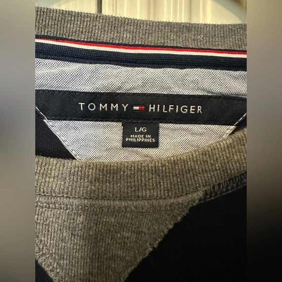Tommy Hilfiger sweatshirt in gray and navy - Large - Picture 6 of 8